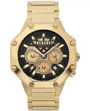 Versus Versace Men's Palestro Stainless Steel Bracelet Watch, 45mm Gold VSP39342