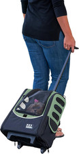 I-GO2 Roller Backpack, Travel Carrier, Car Seat for Cats/Dogs, Mesh Ventilation,