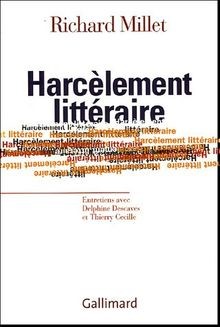 Harcèlement littéraire von Millet,Richard | Buch | Zustand gut