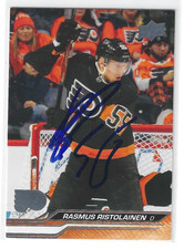 Rasmus Ristolainen Signed 2023/24 Upper Deck Card #384 Philadelphia Flyers