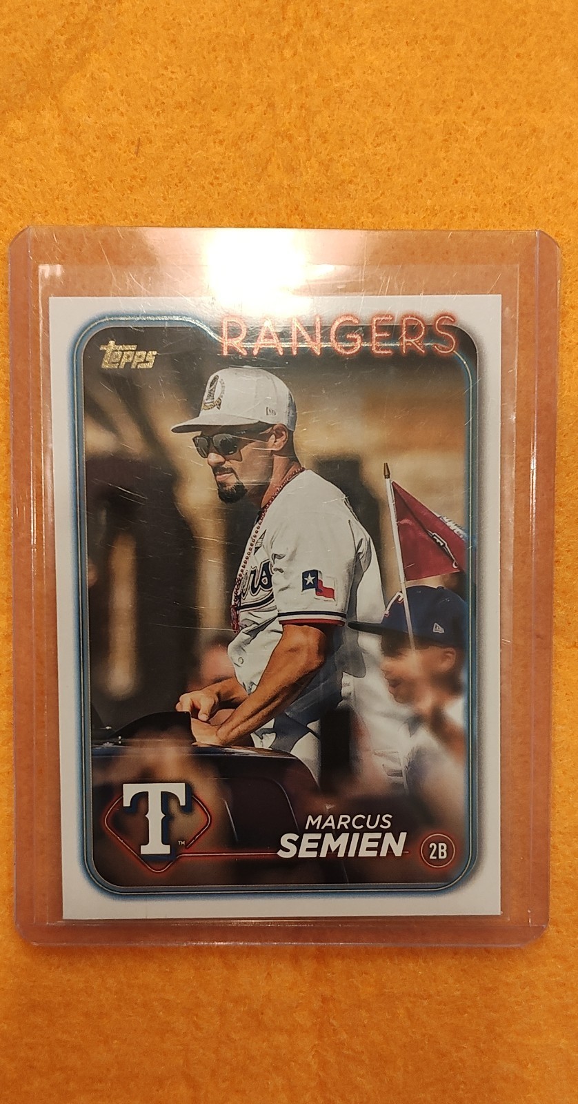 2024 Topps Series 2 - Marcus Semien #499 Golden Mirror Image Variation