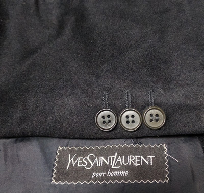 Vintage Yves Saint Laurent wool cashmere Loro Piana classic top over coat 40R