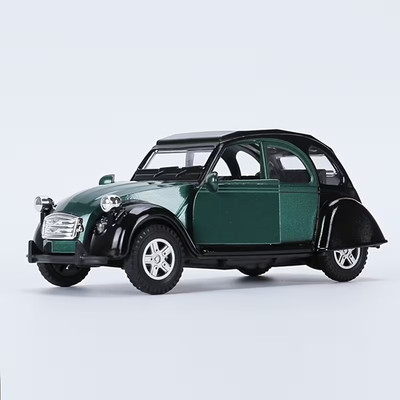 Diecasting Alloy Citroen 2CV 1/32 Shantou Toys Black/Green New with $10 off