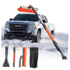 [Upgrade] Ice Scraper & Extendable Snow Brush for Car Windshield Large