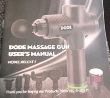 Deep Tissue Massage Gun, Handheld Electric Muscle Massager, 30 Speeds 7 Heads