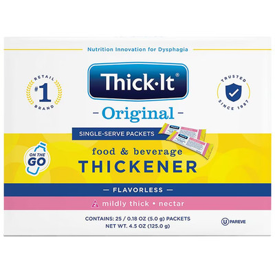 Thick-It Single Serve Packets Mildly Thick Nectar Flavorless, 0.18 oz, 25 pack