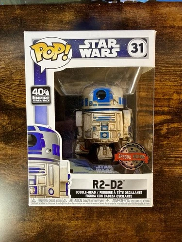 Funko POP! Star Wars #31 R2-D2 Special Edition Bobble-Head New
