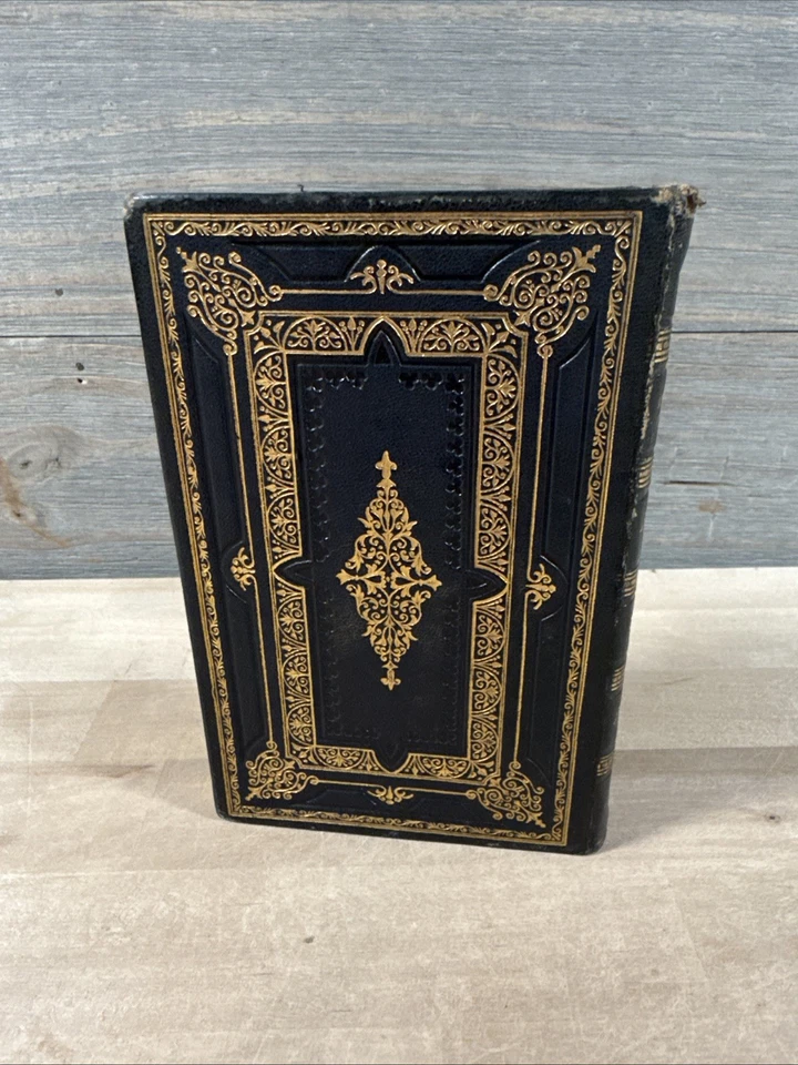 c1860 JOHN WESLEY HYMN BOOK fine binding LEATHER antique METHODIST hymns - Image 4 of 4