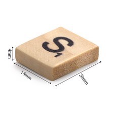 1000 Pack Wood Letter Tiles A-Z Scrabble Style for Crafts Spelling Games Natural