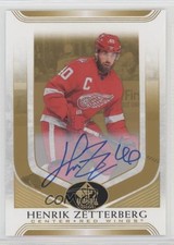 2020 SP Signature Edition Legends Gold Spectrum Foil Henrik Zetterberg Auto 0c3