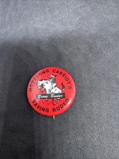 Vintage Hopalong Cassidy  s "Bronc Buster" Saving Rodeo Button Pin