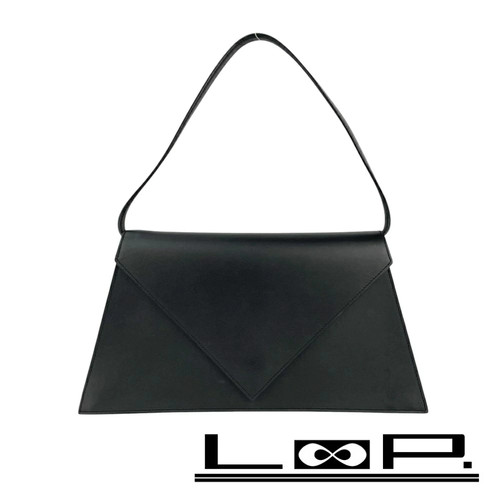 Loewe Used One Shoulder Shoulder Bag Bag Letter Type Leather Black 586057 7 Used