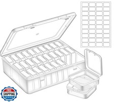 Bead Organizer Box, 42Pcs Small Craft Organizers and Storage Plas