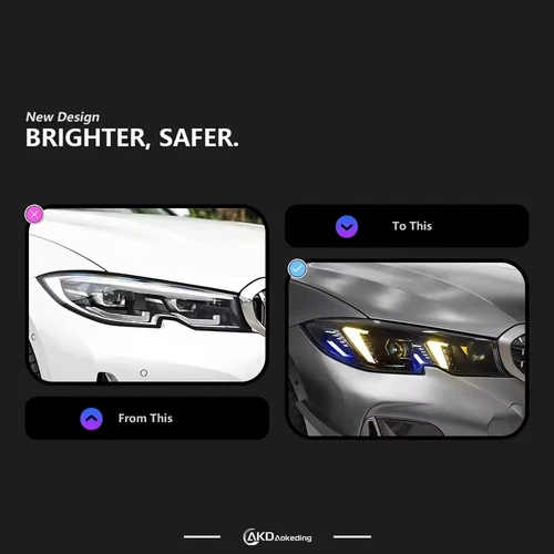 For BMW G20 2019-2021 upgrade Laser Style M3 LCI Daytime Lights LED Headlights - Picture 4 of 10