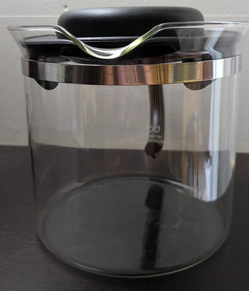 Bodum Glass Tea Infuser Clear with Black Handle Replacement With Lid - Image 4 of 4