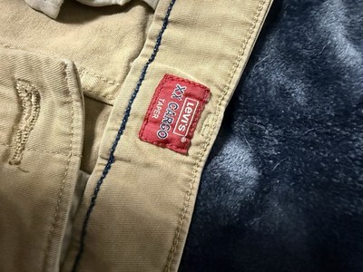 Levi's Men Pants 32x32 (30) Beige Chino XX Cargo Taper Stretch Mid Rise Pockets