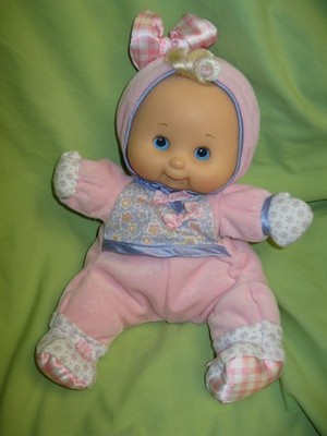Fisher Price 2002 Brilliant Basics BABY'S FIRST DOLL 10'' Soft Toy Plush