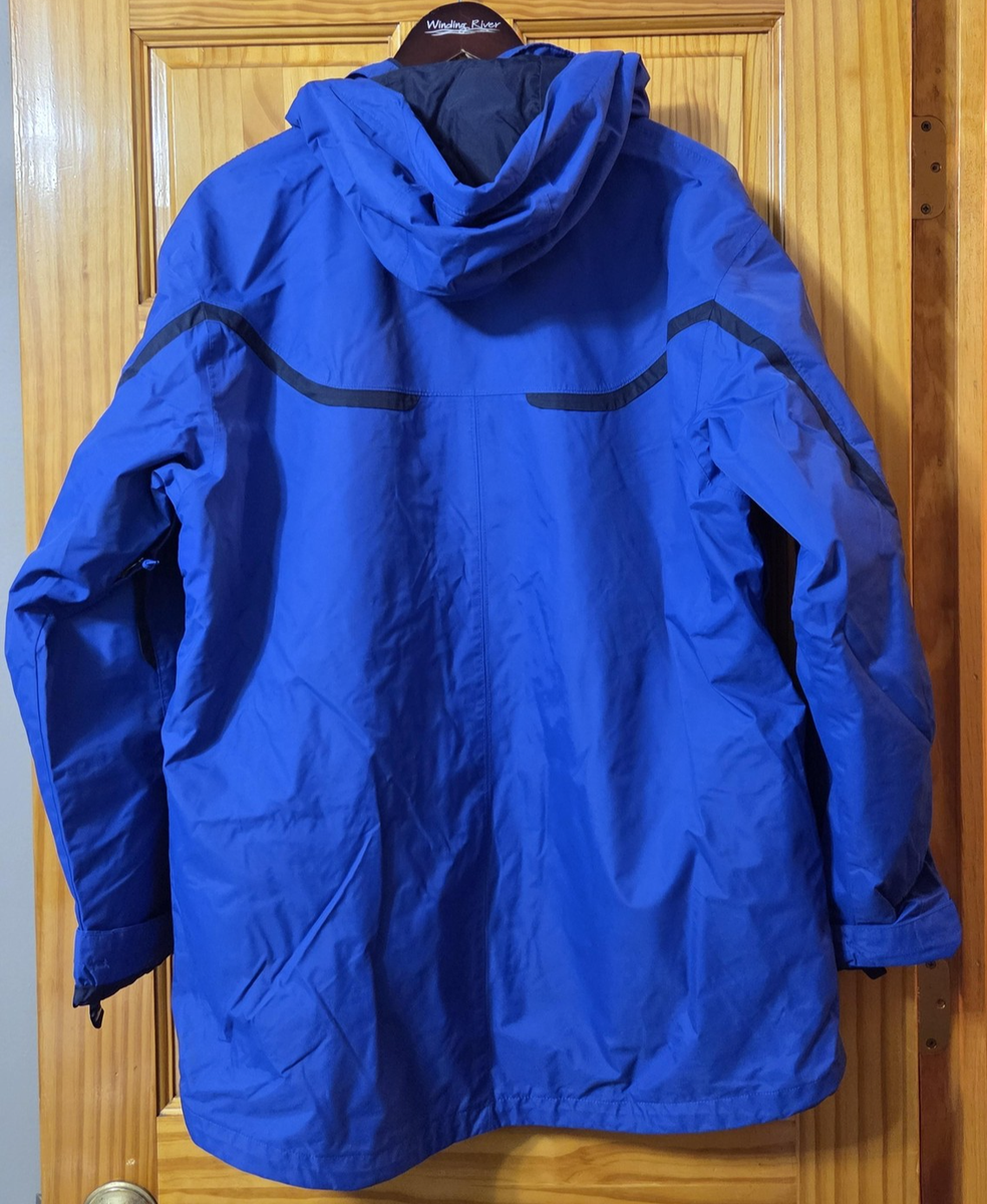 Columbia Jacket Mens Large Blue Omni-Tech Interchange Hooded