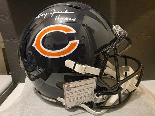 Signed Gary "Hitman" Fencik Full Size Replica Chicago Bears Helmet (Schwartz)