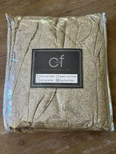 C&F Enterprises Botanical Natural King Size Dust Ruffle Bed Skirt 16" NEW!  💐