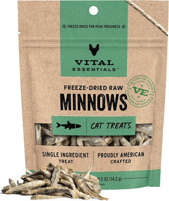Freeze Dried Minnows Cat Treats | Single Ingredient | Premium Quality | Grain Fr