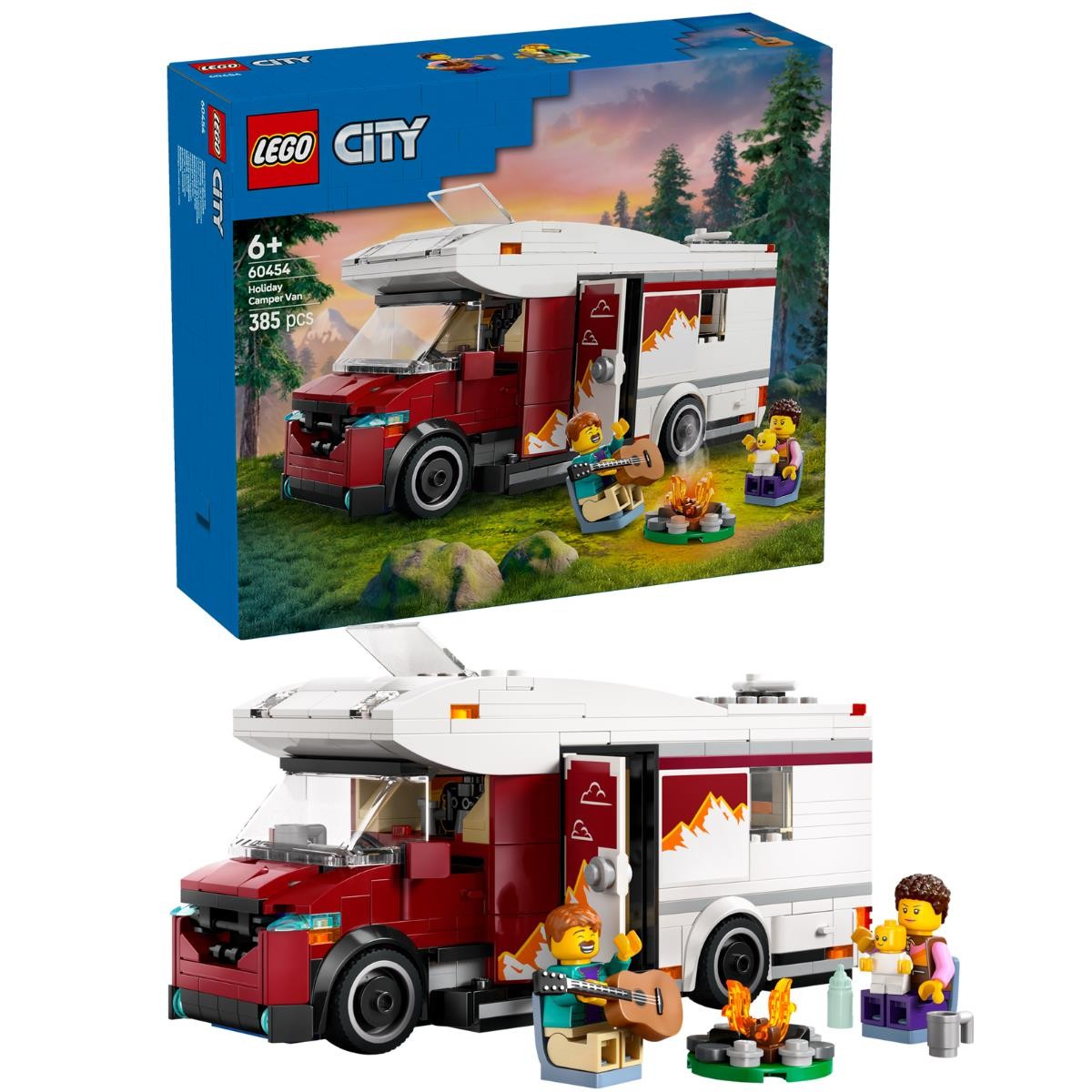 LEGO City Camper Van Holiday Adventure Construction Toy Set 60454