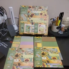 Crafters companion Natures  Garden The Sunflower Collection Set Of 13 new