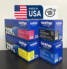 Brother TN229XL Toner Cartridge Set 4-Pack BCMY Genuine OEM Sealed New