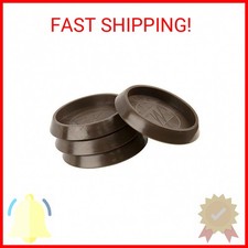 SoftTouch 1 11/16" Round Furniture Caster Cups for Carpet or Durable Hard Floors