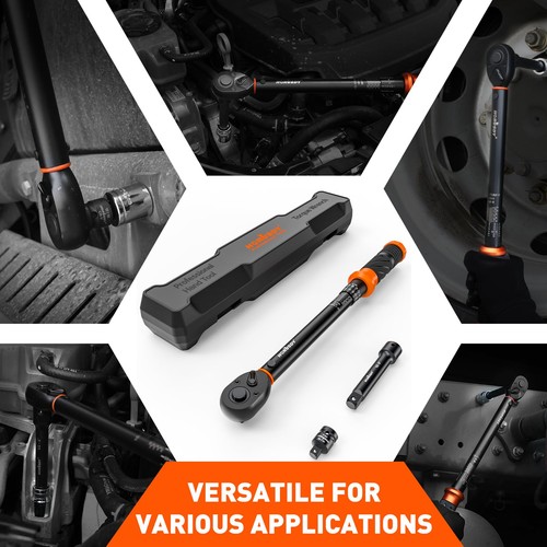1/2-Inch Drive Click Torque Wrench Set – 10–170 ft-lb / 13.6–230.5 Nm, ±3% Pr... - Picture 8 of 9