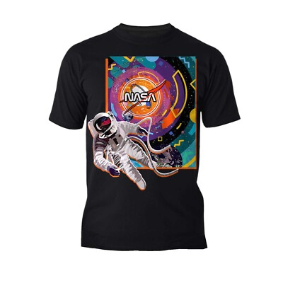 NASA Astronaut Memphis Art Retro 80s Nerd Geek Science Space Herren T-Shirt
