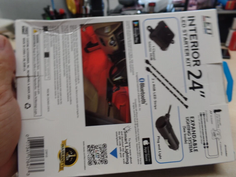 New LED Innovation interior Smart lighting kit 2.  12 inch Led  App Controlled - Imagem 4 de 4