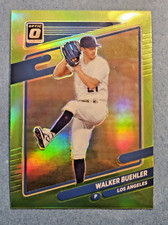 2021 Panini Donruss Optic - Walker Buehler #126 Lime Green Prizm Los Angeles MLB