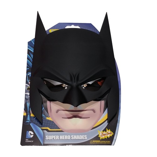 DC Comics Sun-Staches Batman Full Face Super Hero Shades Sunglasses - Picture 2 of 4