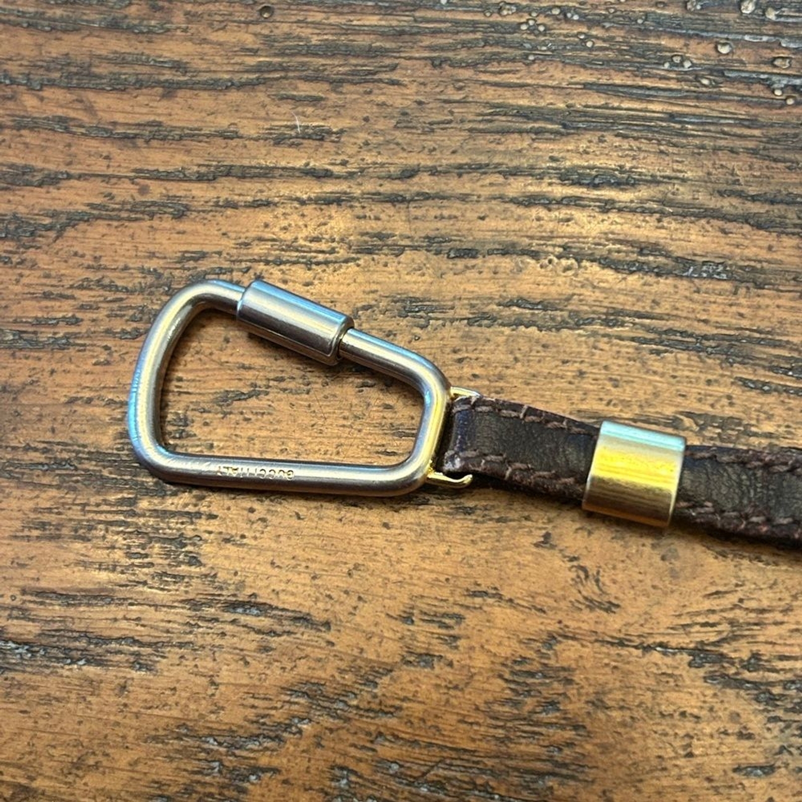 Authentic GUCCI Keyring GP Interlocking Gold Dark… - image 9