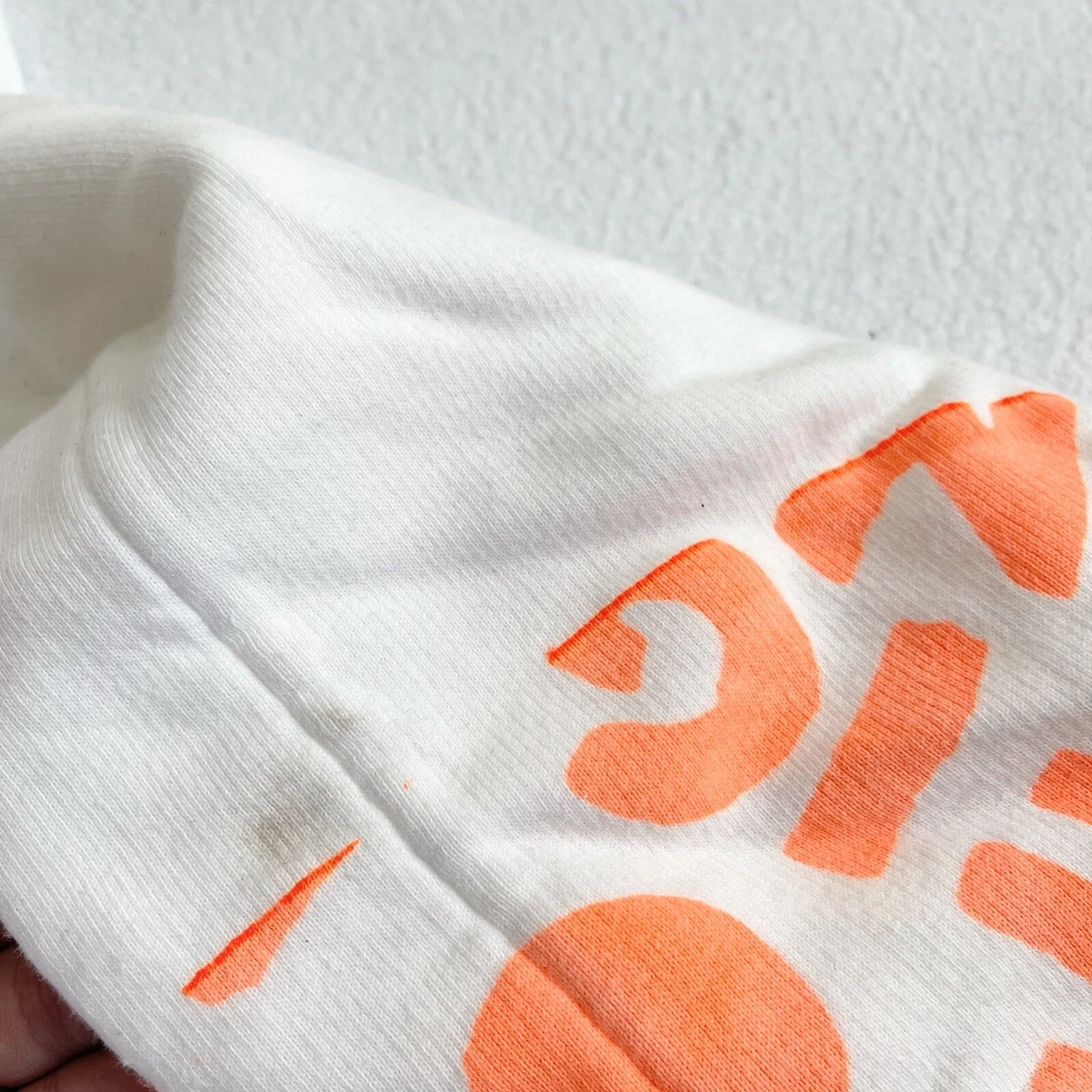 MAISON MARGIELA Felpa con cappuccio Maison Martin Margiela donna Aids stampa beneficenza bianca XS