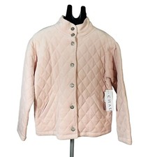 Chaus Women’s Jacket Size Small Ice Pink Soft Thick Quilt Coat
