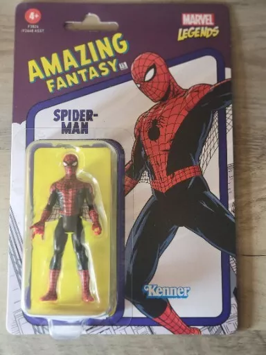 Marvel Legends Retro Amazing Fantasy Spider-Man Figure Kenner 3.75