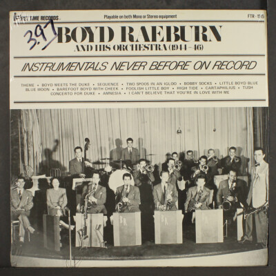 BOYD RAEBURN: 1944-46 FIRST TIME 12'' LP 33 RPM