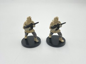 SET OF 2 MINT Star Wars Miniatures Elite Hoth Trooper 5 Rebel 12 Force Unleashed