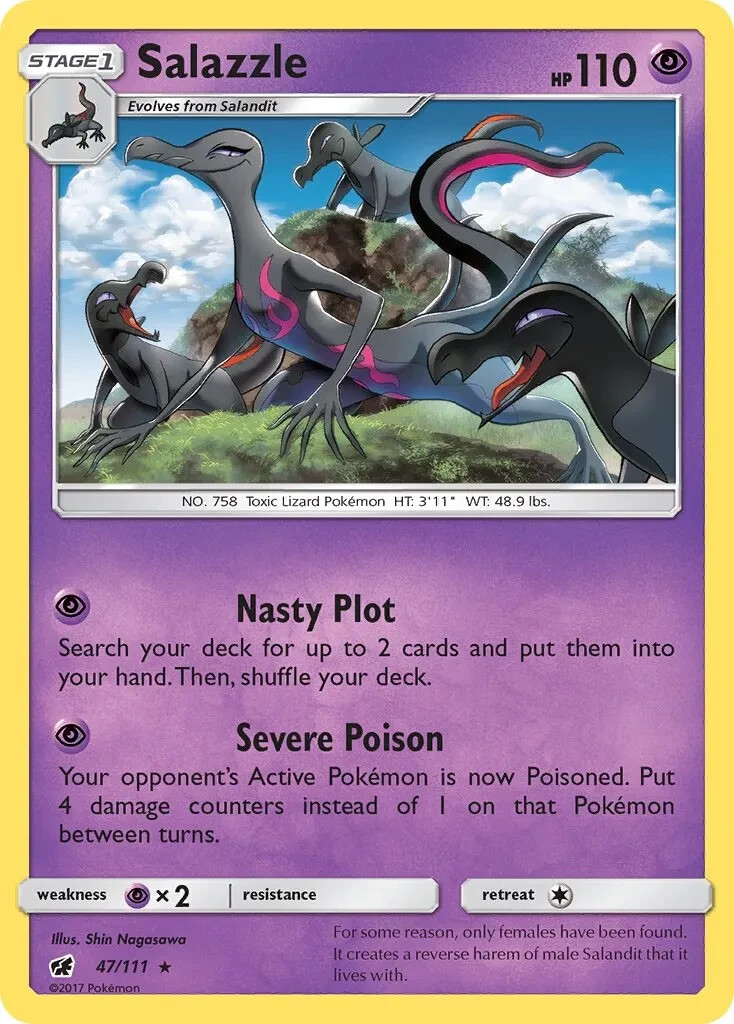 Salazzle 47/111 Rare SM - Crimson Invasion Pokemon TCG | eBay