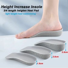 Height Increase Insole Arch Support Light Weight Shoes Heel Pad Shock Absorption