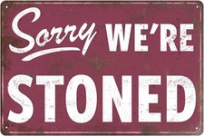 Funny Garage Man Bar Humor Sorry Tin Metal Signs Home D cor 8x12