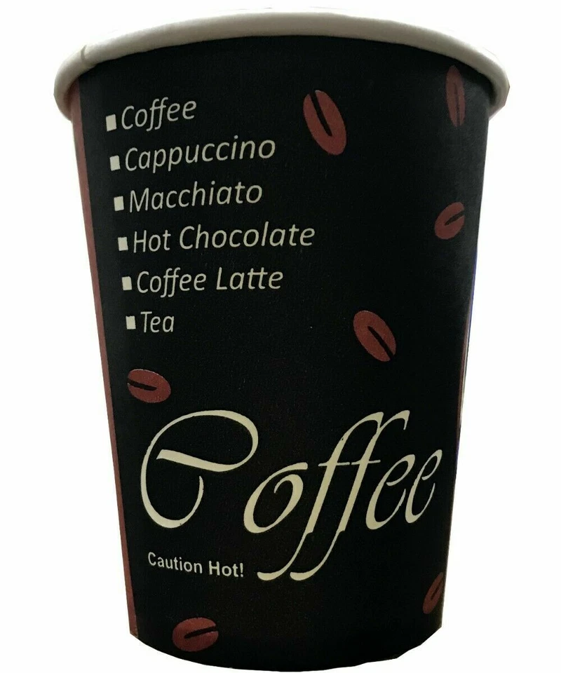 Kaffeebecher Pappbecher 0,2l/0,3l Coffee to Go Becher Hartpapier,Deckel,Stäbchen - Bild 3 von 4