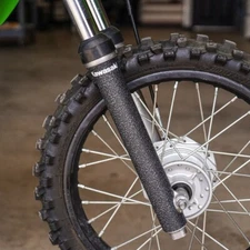 Black Lower Fork Guards 2002-2025 Kawasaki KLX110 Shock Tube Protectors KLX 110