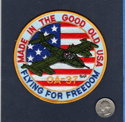 OA-37 A-37 DRAGONFLY T-37 TWEET USAF ANG TAS Cessna Attack Squadron Patch