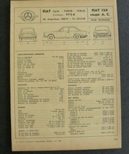 Revue technique Fiat 124