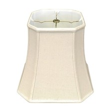 Royal Designs Square Cut Corner Basic Lamp Shade, Linen Beige, 11 x 17 x 15 ...