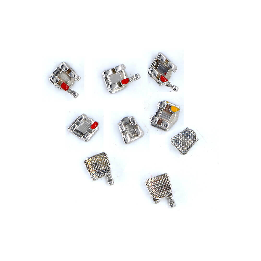 50 Kits Metal Orthodontic Brackets, Roth 0.018" Slot with 345 Hooks, Standard