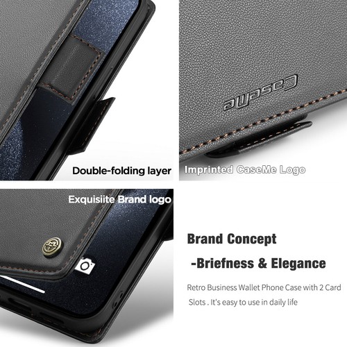 Funda tipo billetera de cuero abatible para iPhone 15 14 13 11 Pro Max SE 2022/2020 X 8 7 - Imagen 41 de 43